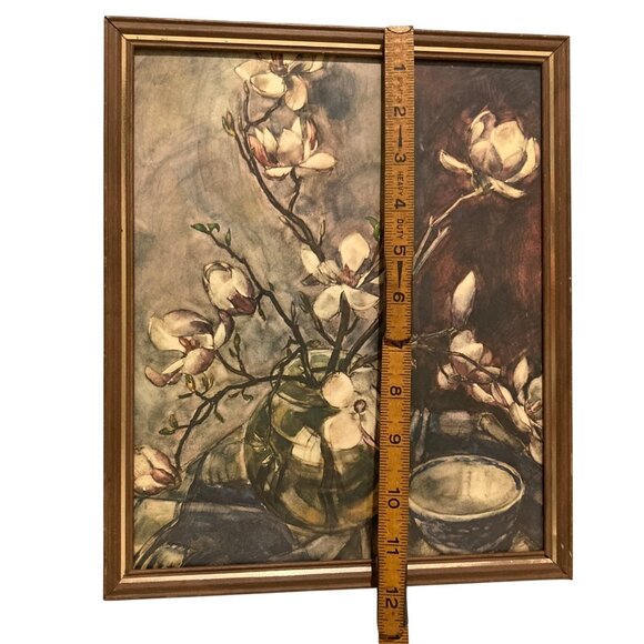 Roeland Koning Listed Artist Magnolia Flower Still Life Print - Picture 7 of 8
